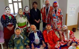 ひょっとこを披露して下さった、ボランティアの皆さんです(^.^)