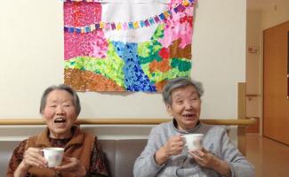 完成後のお茶の時間です