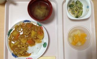 懐かしい　具だくさんのカレーライス(^^♪