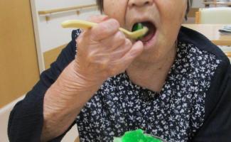 メロン味　美味しい😋