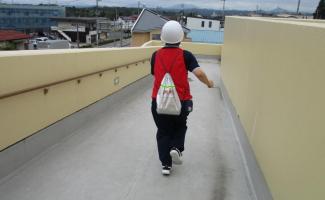 避難状態を駆け足で本部に報告(^_^)/