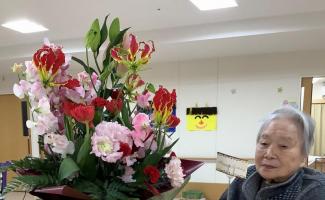 家族から頂いたアレンジメント🌸　とっても綺麗です💓