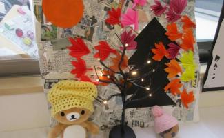 手芸作品と折り紙！　かわいい!(^^)!