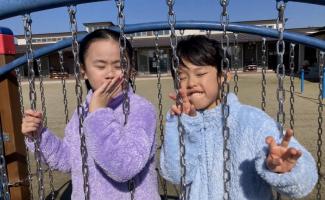 寒い風もへっちゃらだよ！