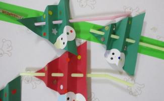 可愛いクリスマスツリーができたよ♪