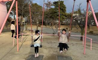 ブランコにもラッキーいたよ♪